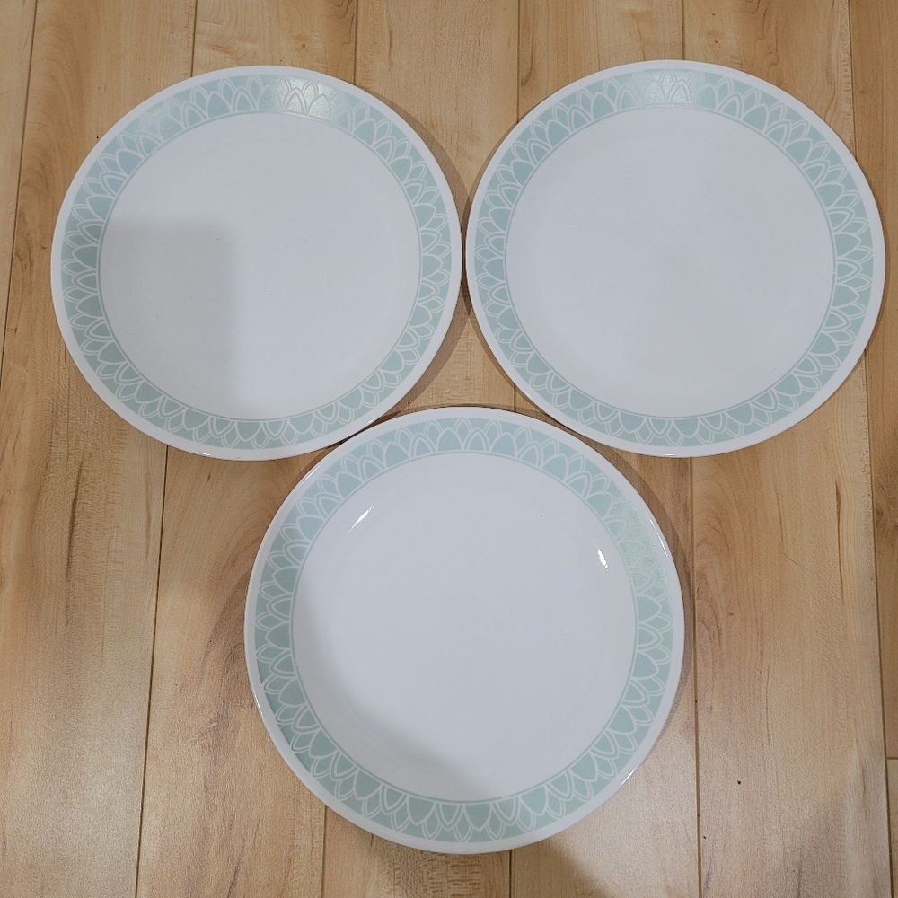 3 Corelle Delano Dinner Plates